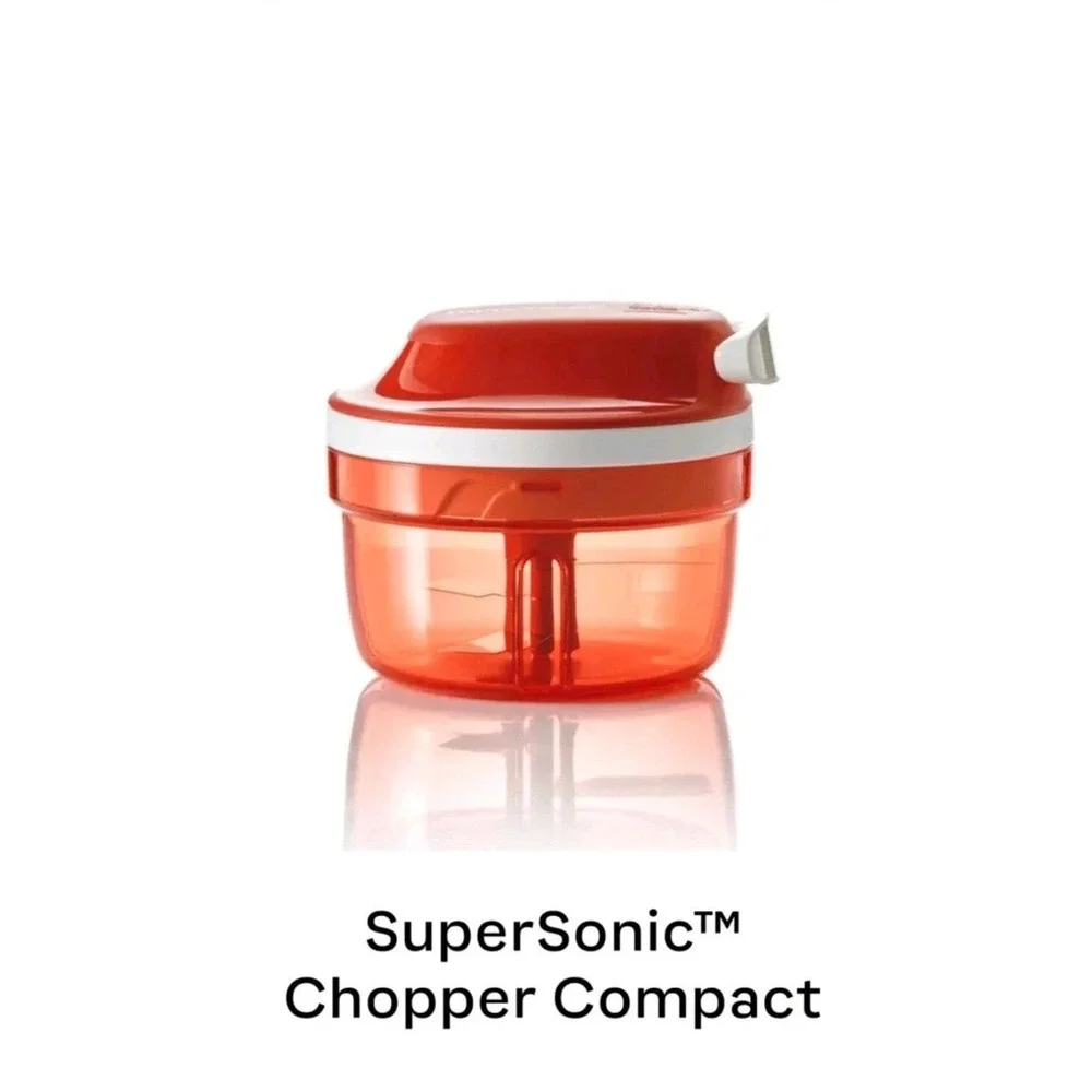 Tupperware Supersonic Chopper Compact Chop N Prep Red New